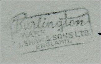 Burlington Ware - J Shaw & Sons Ltd. England 