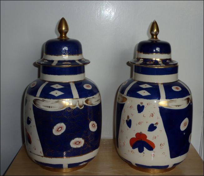 Kensington Fine Art Pottery pots with lids