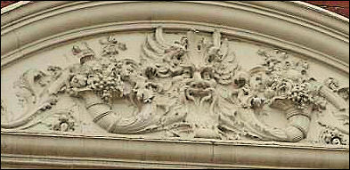 Green Man on the faade of Lion's furnishing shop