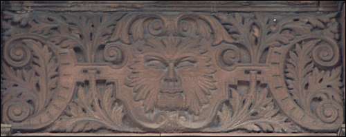 Green Man on the faade of Jackson's Buildings