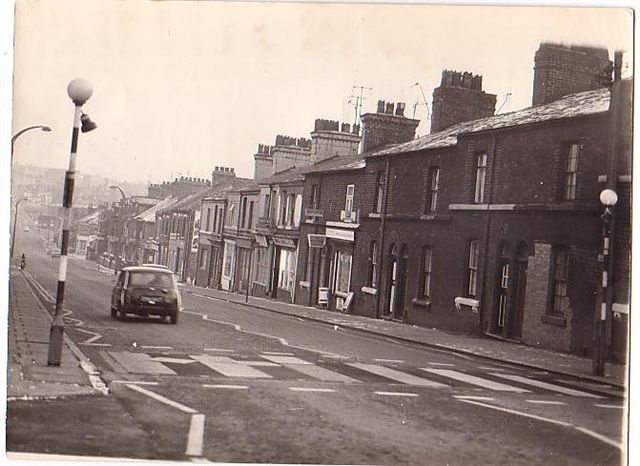 Waterloo Road, looking downwards to Vale Place and Hanley