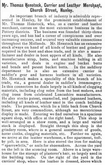 Mr. Thomas Henstock, Currier and Leather Merchant