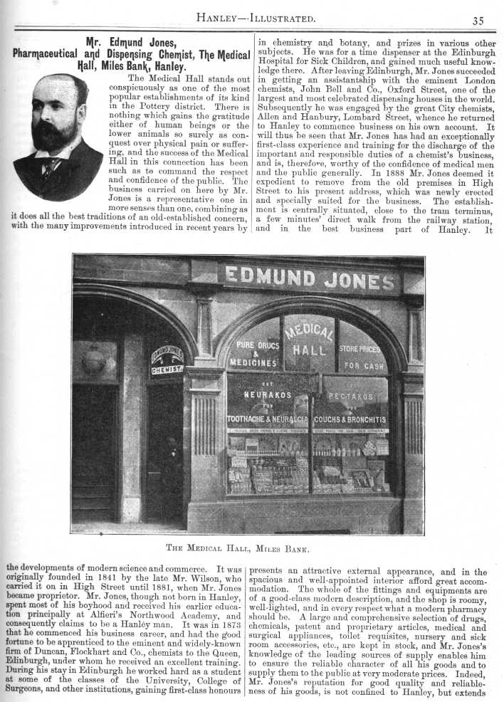 Mr. Edmund Jones, Pharmaceutical and Dispensing Chemist,