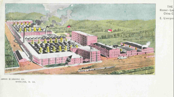 The Homer - Laughlin China Company works at East Liverpool