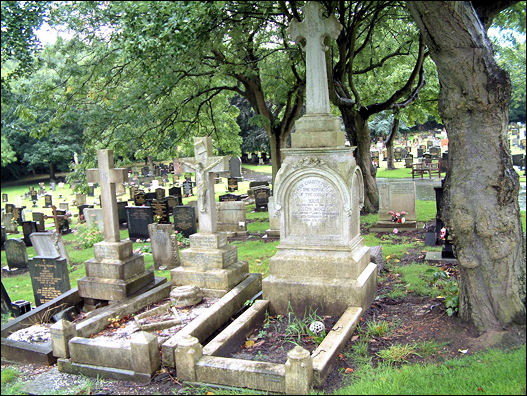 Graves in the Catholic area of the cemetery