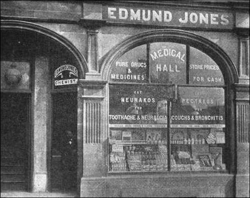 Mr. Edmund Jones, Pharmaceutical and Dispensing Chemist, The Medical Hall, Miles Bank, Hanley