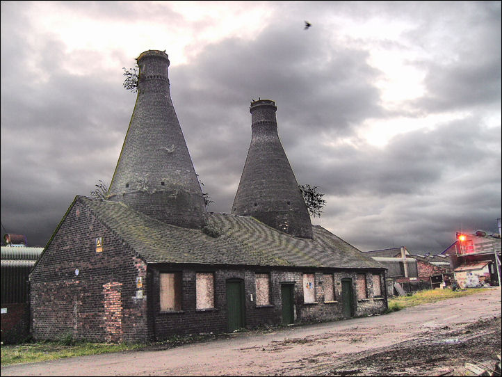 Two kilns at the Falcon Pottery works, Stoke - 2007