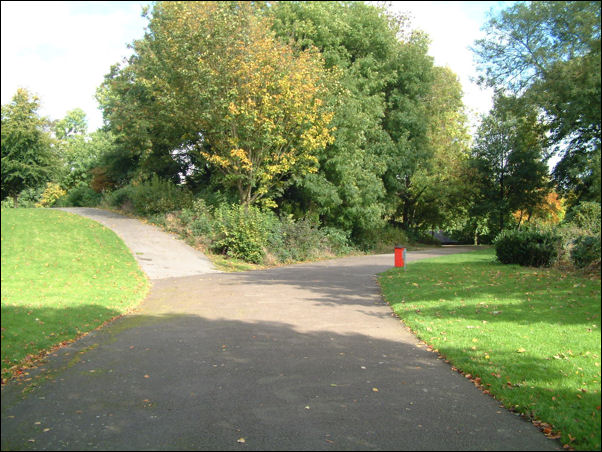 To the right the "Carriage Drive" which bisects the park 