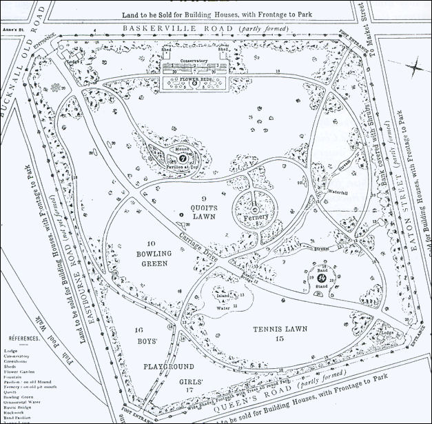 plan of the proposed Northwood Park 
