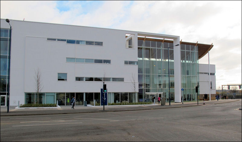 frontage of the Sixth Form College on Leek Road 