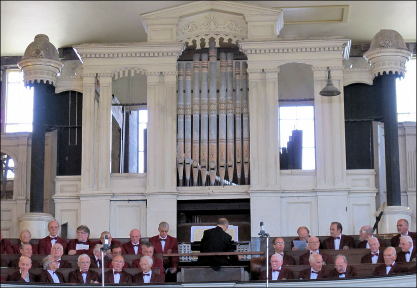the newly installed Kirtland and Jardine organ played by Michael Rhodes