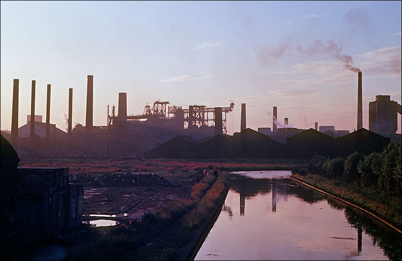 The Trent & Mersey Canal as it passes through Shelton Iron & Steel Works c.1968
