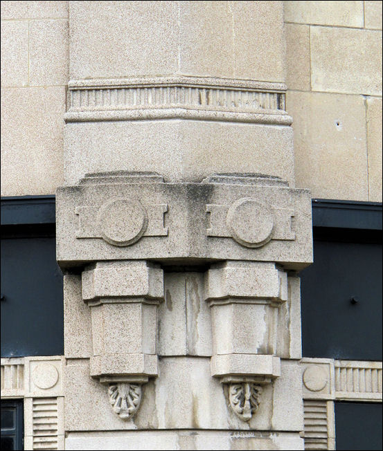 intricate art deco detailing with Egyptian influences
