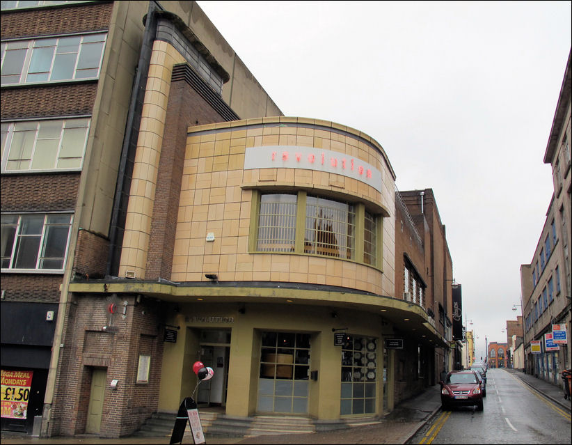 the same building in Sept 2011 - now the bar and nightclub, Revolution