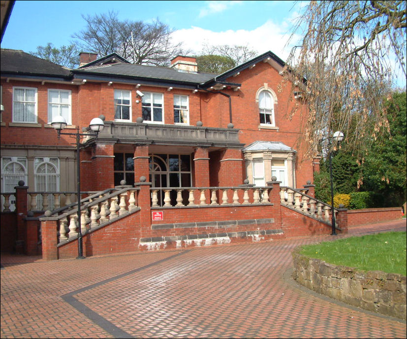 Brampton Hill House - former offices of Downing - brick manufacturers - The Brampton, Newcastle-under-Lyme