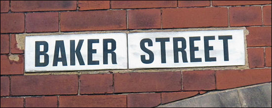Baker Street - the library is on the corner of Baker Street and Glebedale Road