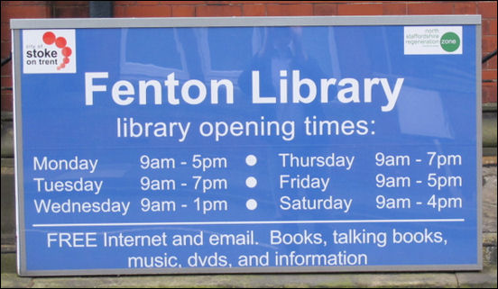 Fenton Library - opened in 1906, closed in 2011 
