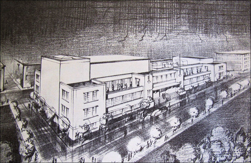 Original proposal for the City Youth Centre - to be called the Mitchell Memorial