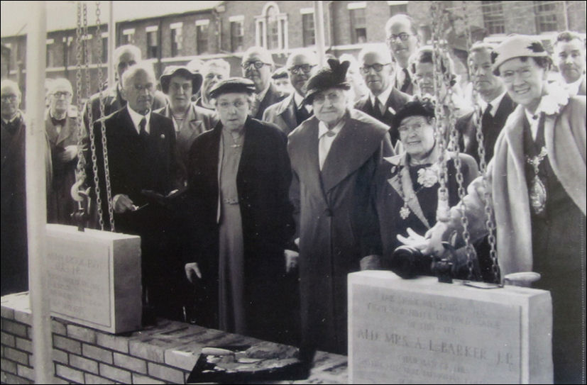 line up of dignatories following the laying of the foundation stones 