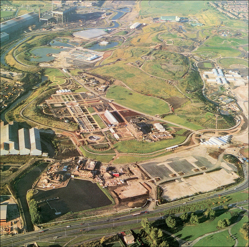 Arial view of the Festival Site - taken seven months before the opening