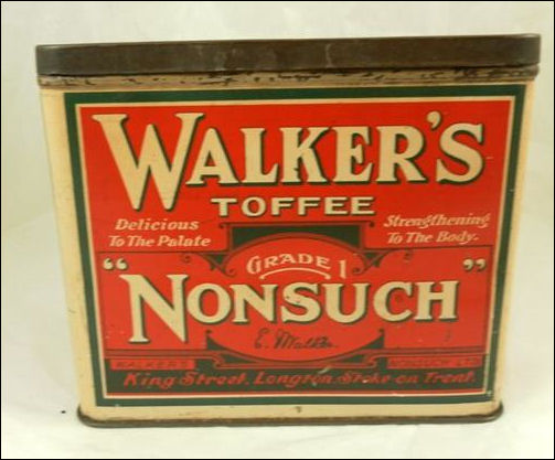 Tin of Walker's Grade 1 Nonsuch toffee 