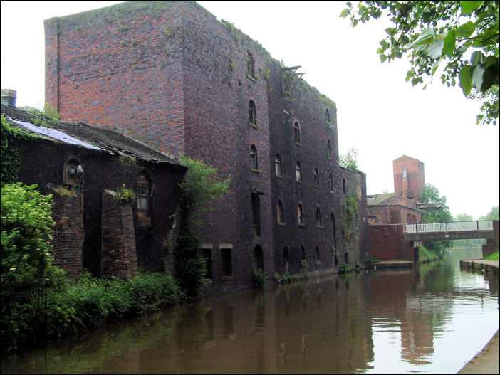 Old Flour Mill on the Trent and Mersey Canal at Middleport 