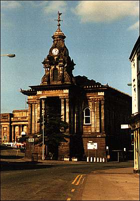 Photo: August 1987 - the 'angel' can be seen atop the clock tower