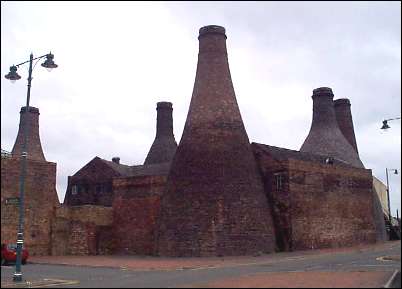 Gladstone Pottery from the rear