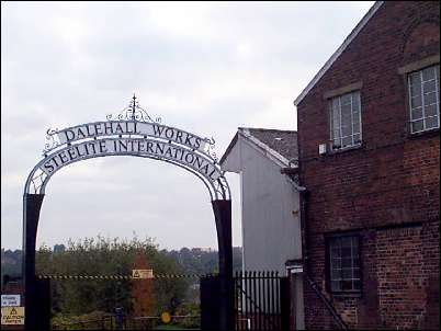 Dalehall Works entrance of Steelite International  in Yale Street, Middleport, Burslem.