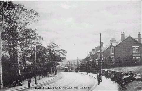 Hartshill Bank, Stoke (postmarked 1906)