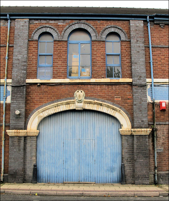 detail of the entrance to the Sutherland Works
