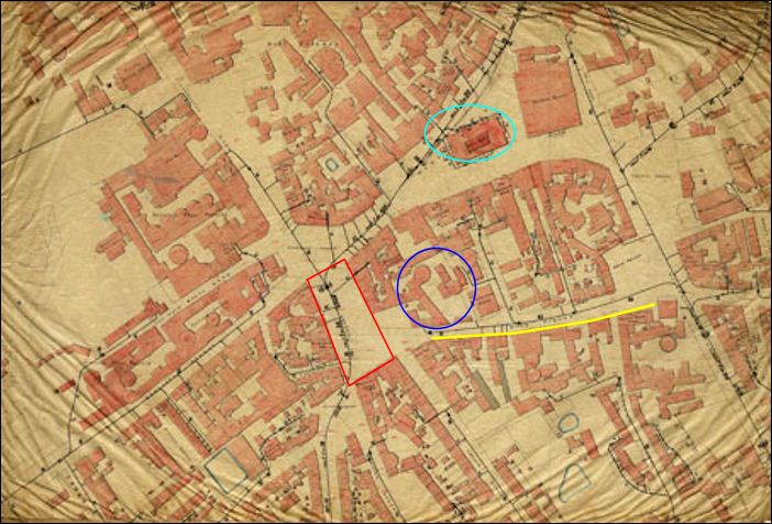 1851 map of Burslem town centre