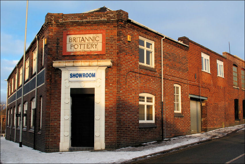 Britannic Pottery, corner of High Street (now Old Town Road) & Broom Street, Hanley 