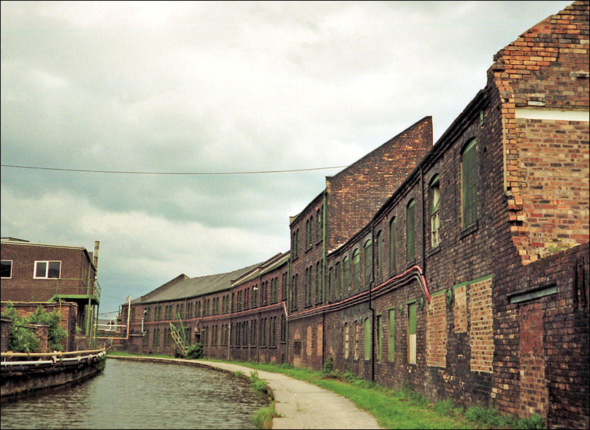 the Caldon Canal with the Imperial Pottery to the right