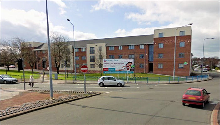 a block of flats named Gregory Court has been built on the site of the pottery works   