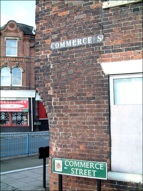 corner of the works on Commerce Street