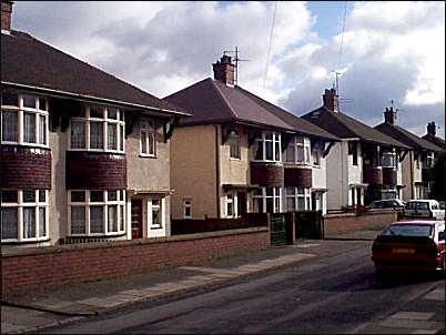 Typical examples of the semi-detached housing in Fairway Road