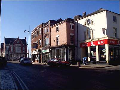 Market Place with listed buildings