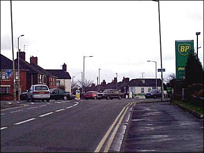 View at the top of Moorland Road 