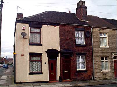 Typical terraced housing in Bourne Street