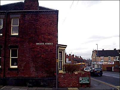 Corner of Bourne Street - Looking from junction with Blurton Road