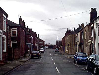 Looking up Bourne Street