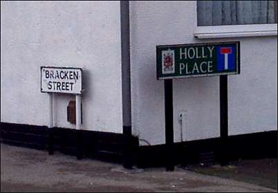 Corner of Bracken Street and Holly Place