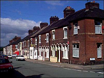 Typical row of terraced houses