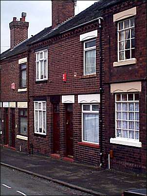 Typical terraced housing in Holly Place