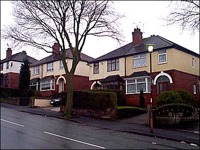 Houses opposite Ralph Drive 