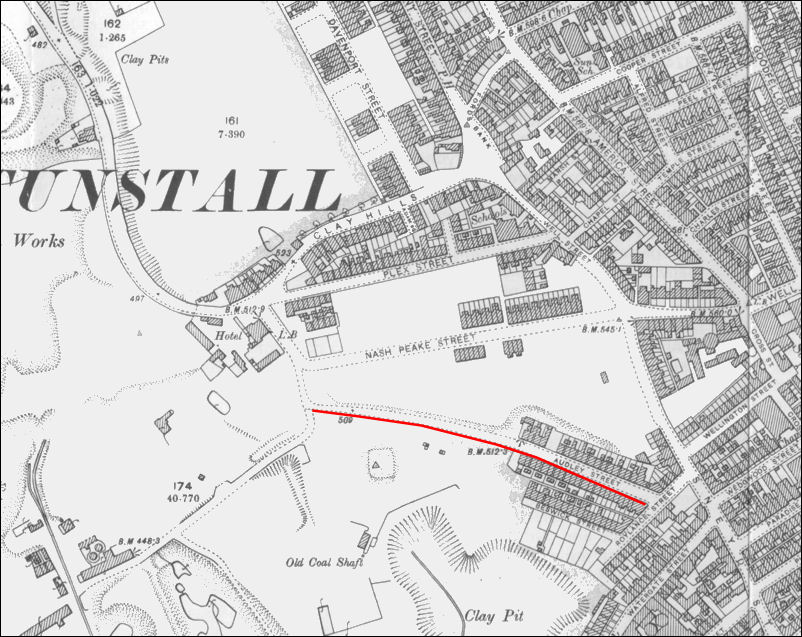 Audley Street from an 1898 map
