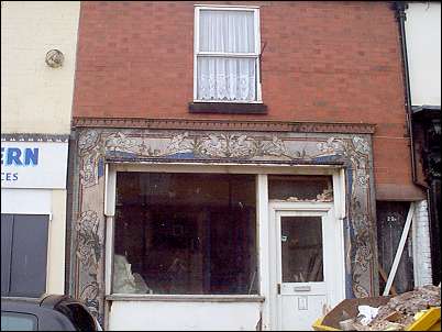 Art Nouveau shop front, Tunstall