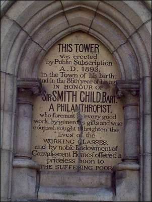 inscription on the Tower, Tunstall