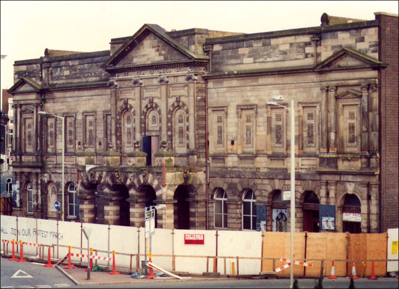 Longton Town Hall in 1986 - about to be demolished